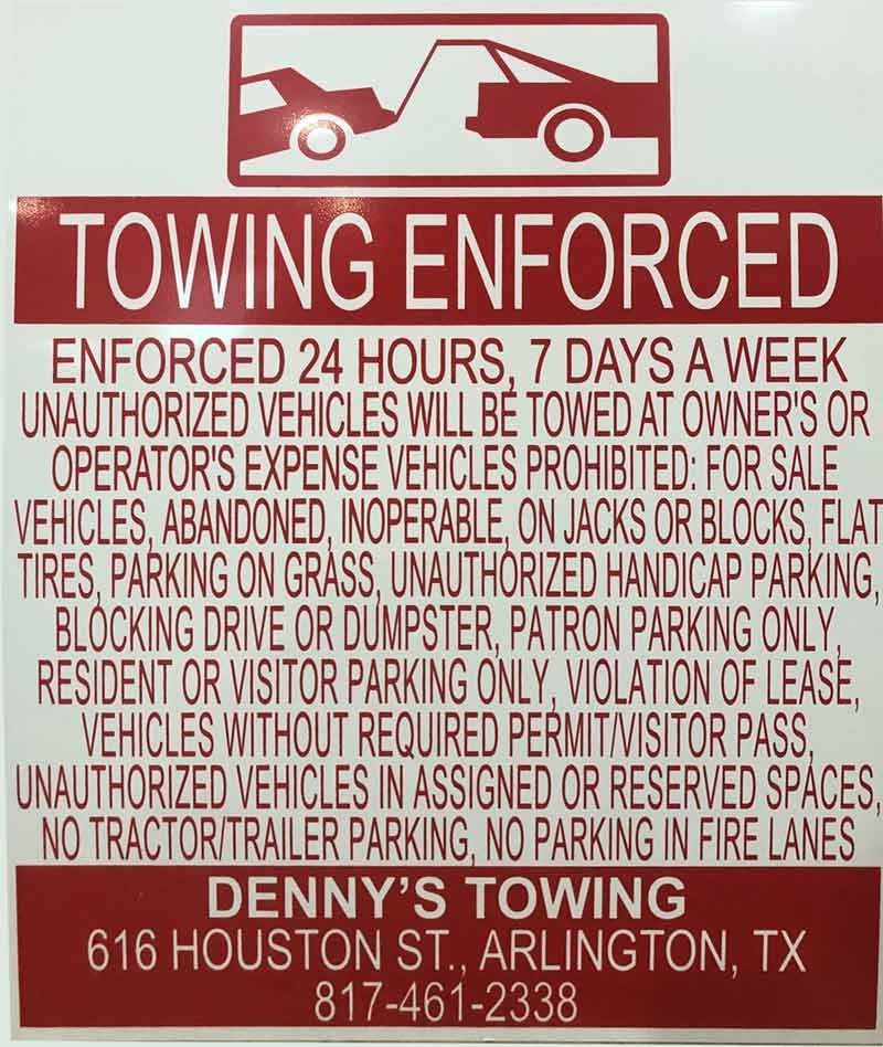 Parking-Enforcement-Fort-Worth-Texas-Sign