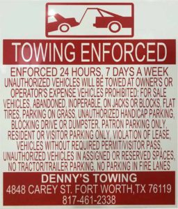 Parking-Enforcement-Fort-Worth-Texas-Sign-99