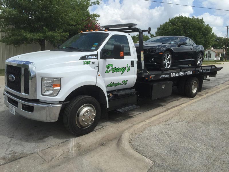 Towed Truck Denny's Towing Arlington, Texas